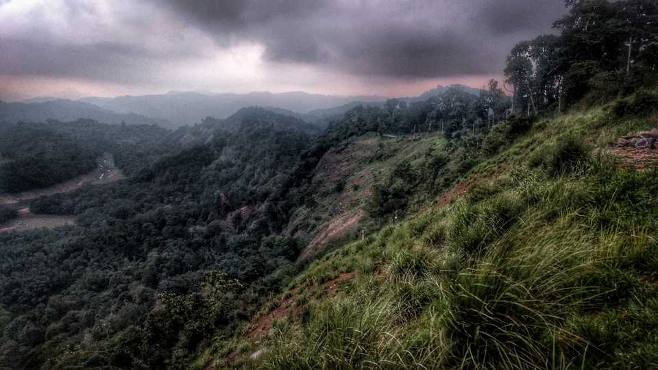 Cloudy skies and the Western Ghats