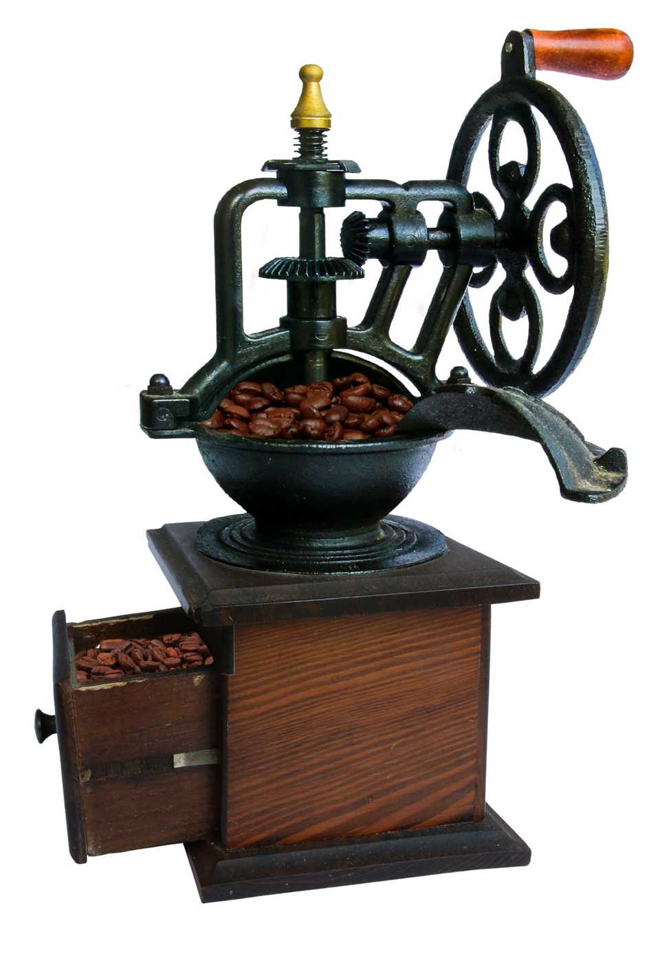 Old-fashioned hand grinder